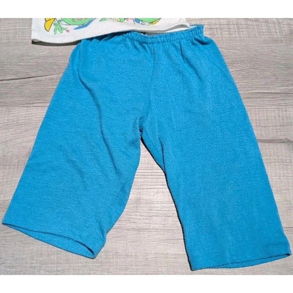 Eureeka's Castle Dragon Pajamas Set Vintage MTV 1991 Baseball Sz 2T READ